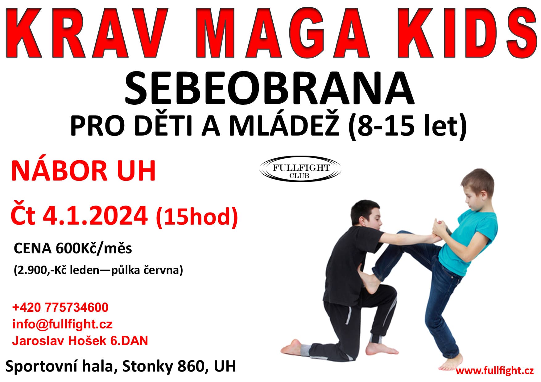 Krav Maga Brno - nábor do kurzu - září 2023